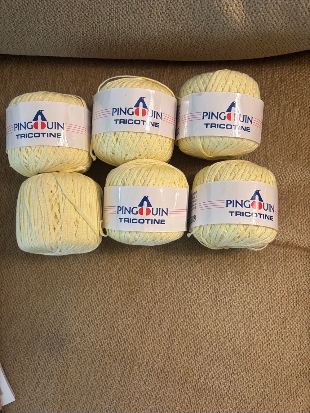 Pingouin Tricotine Yarn in Pale Yellow